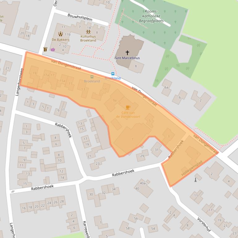 Kaart van postcodegebied 8107AD.