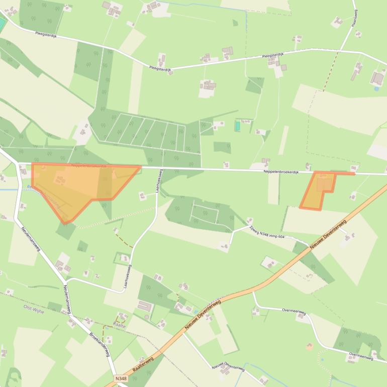 Kaart van postcodegebied 8107AT.