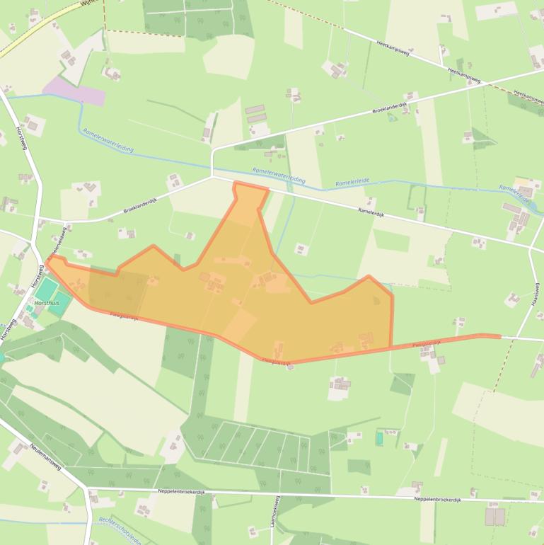 Kaart van postcodegebied 8107AV.