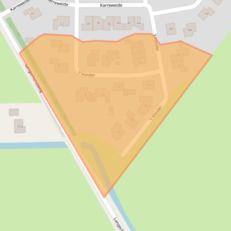 Kaart van postcodegebied 8107BK.