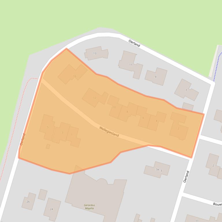 Kaart van postcodegebied 8107BN.