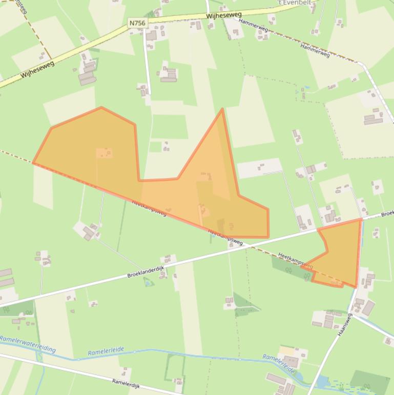 Kaart van postcodegebied 8107PG.