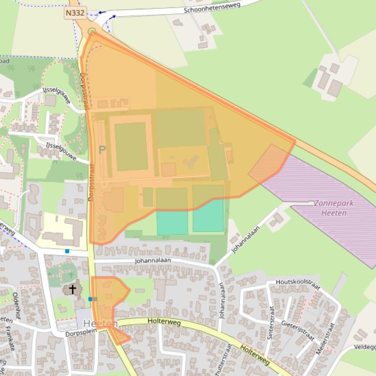 Kaart van postcodegebied 8111AA.