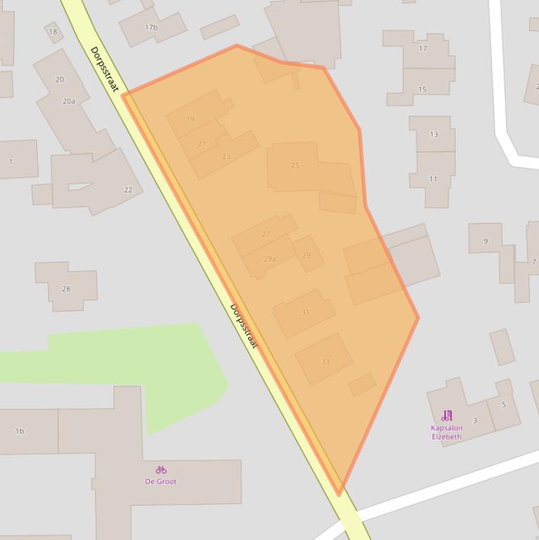 Kaart van postcodegebied 8111AB.