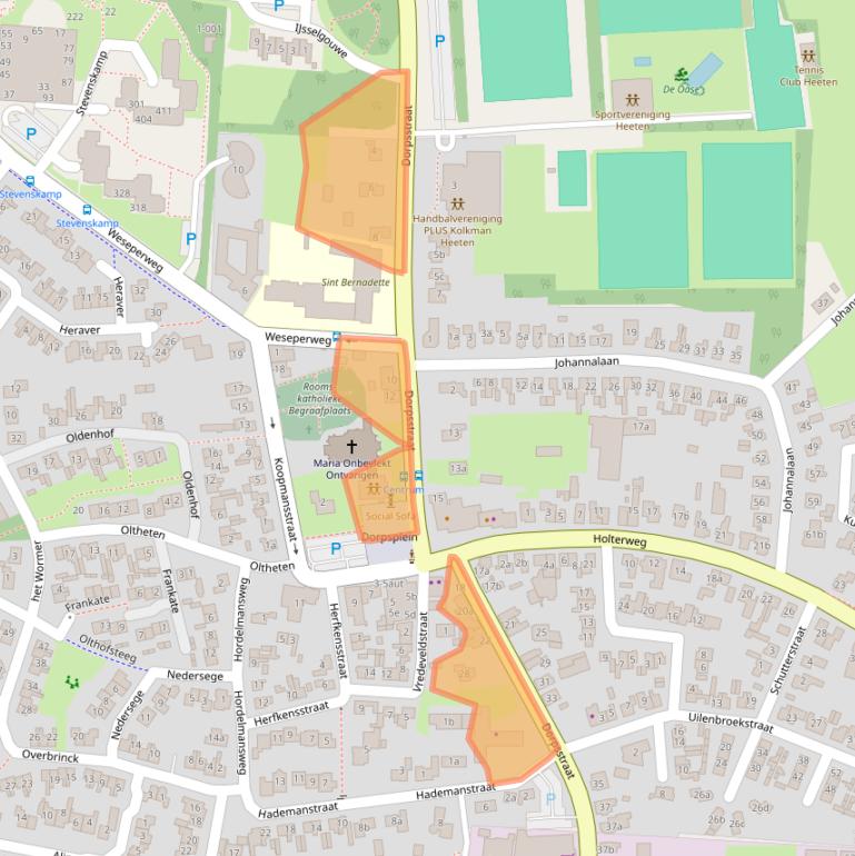 Kaart van postcodegebied 8111AD.