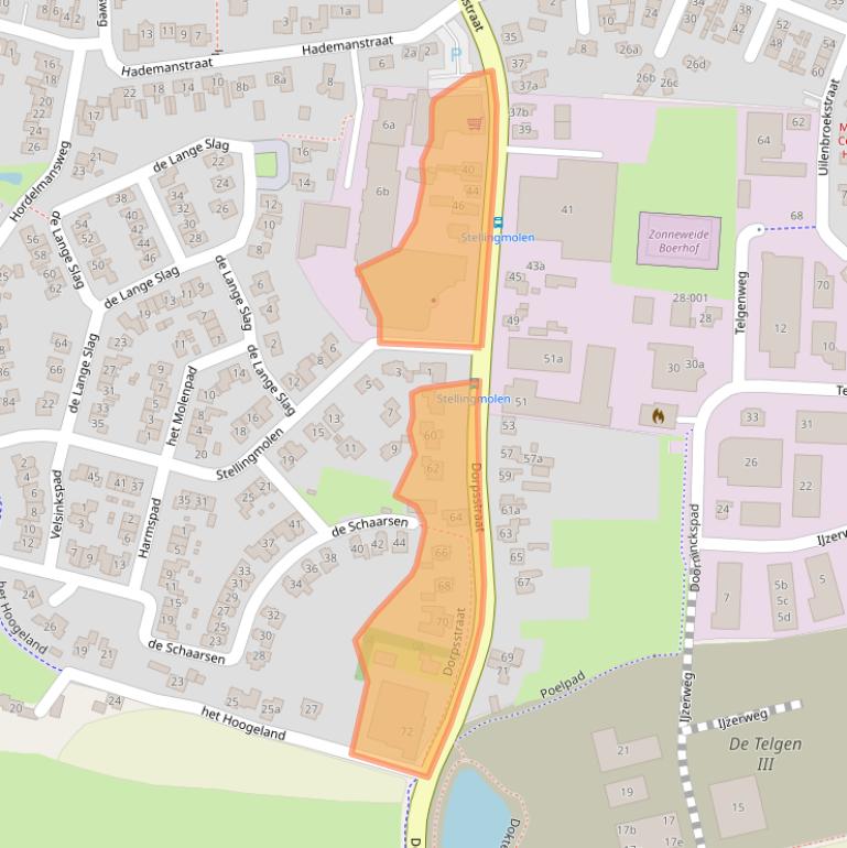 Kaart van postcodegebied 8111AE.