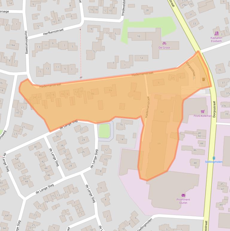 Kaart van postcodegebied 8111AK.