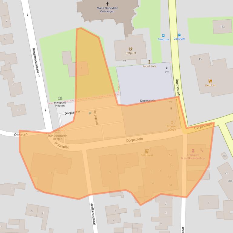 Kaart van postcodegebied 8111AN.