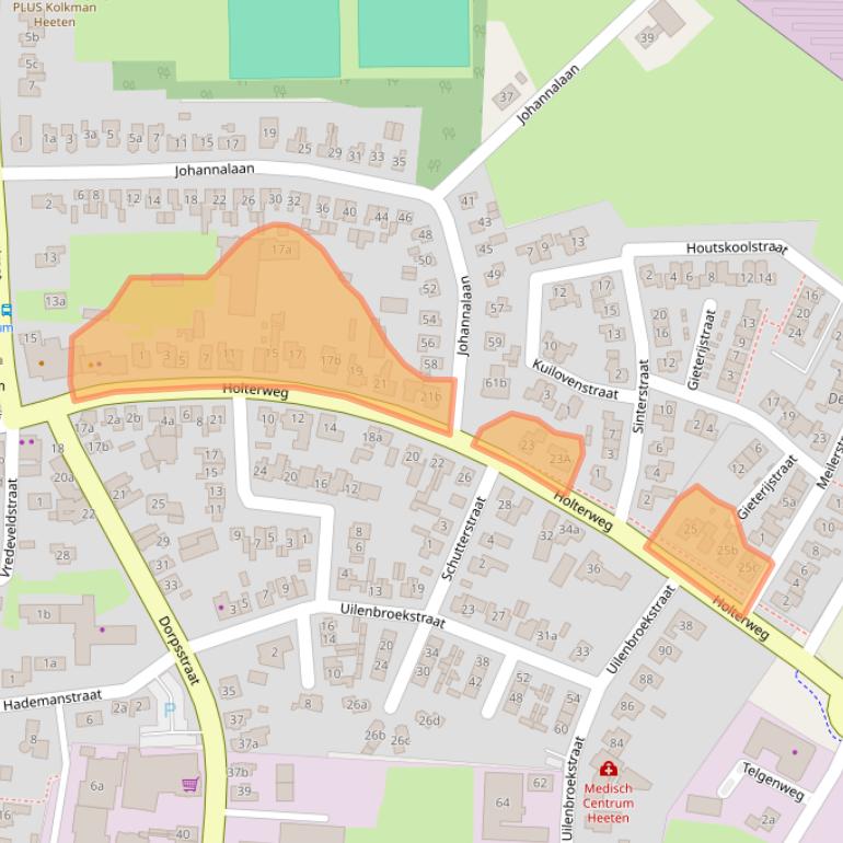 Kaart van postcodegebied 8111BA.