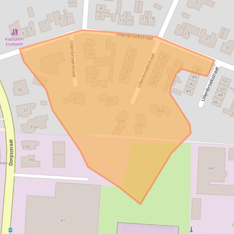 Kaart van postcodegebied 8111BD.