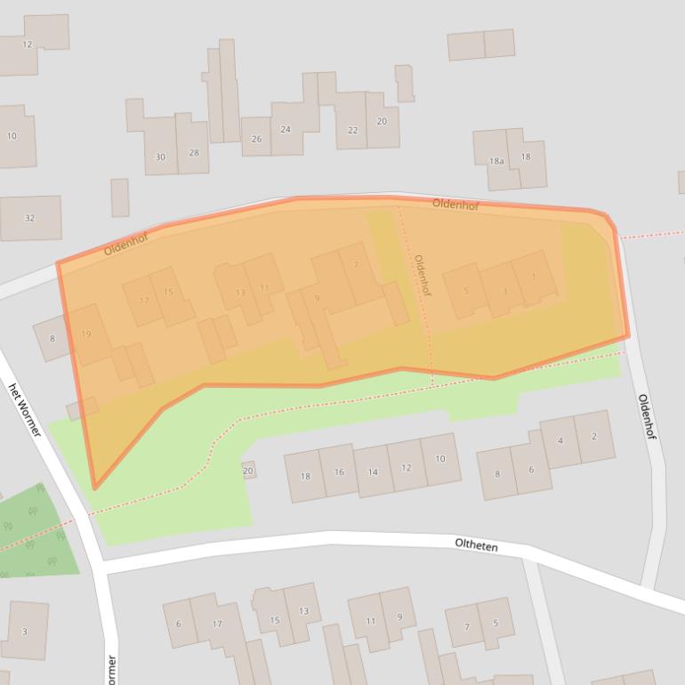 Kaart van postcodegebied 8111BM.