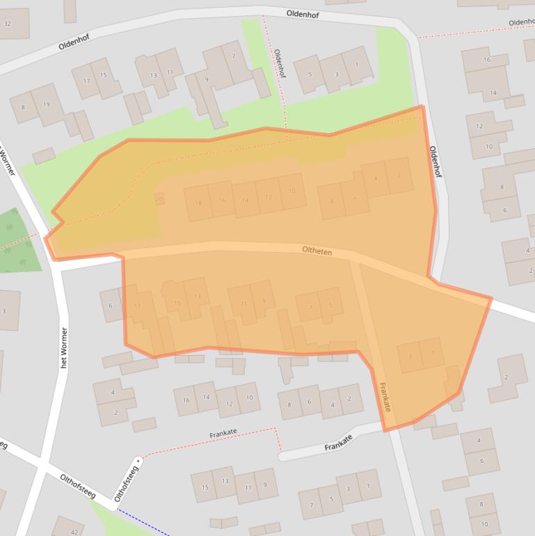 Kaart van postcodegebied 8111BN.
