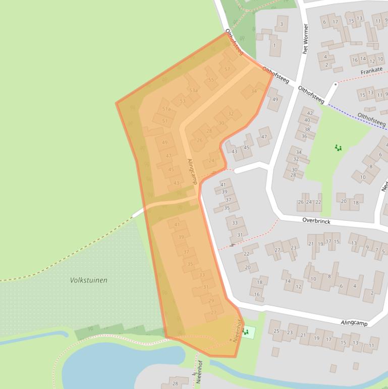 Kaart van postcodegebied 8111BV.