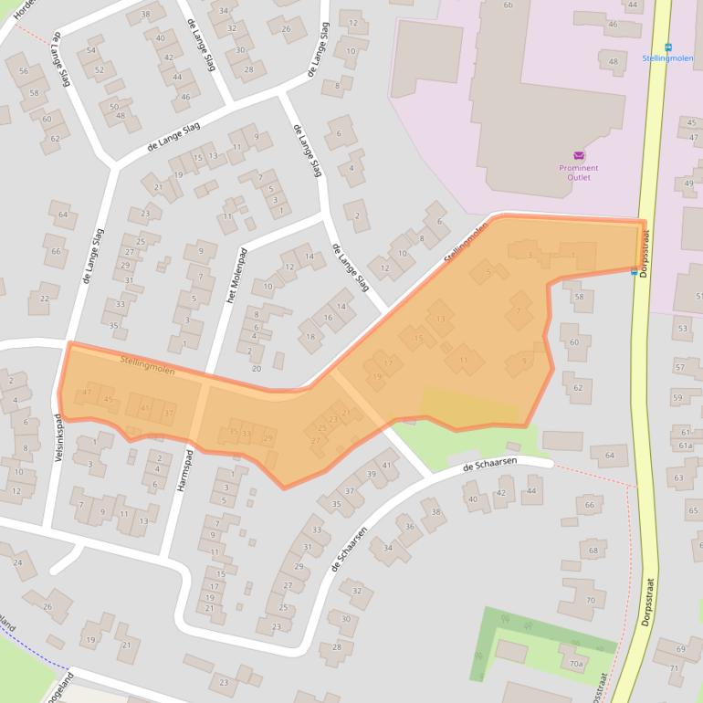Kaart van postcodegebied 8111CN.