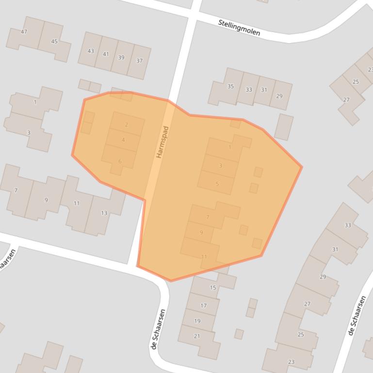 Kaart van postcodegebied 8111CT.