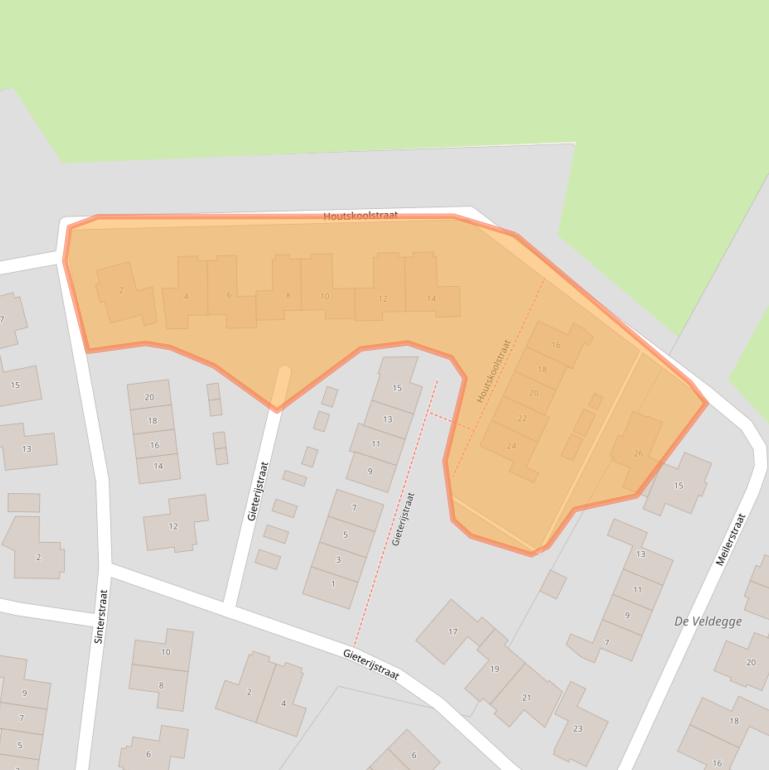 Kaart van postcodegebied 8111EC.