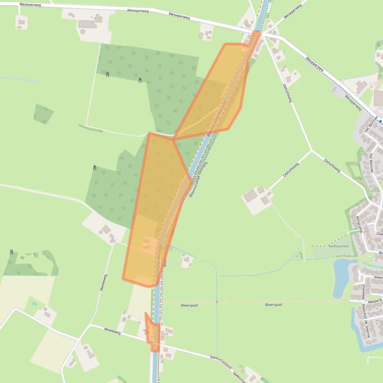 Kaart van postcodegebied 8111NE.