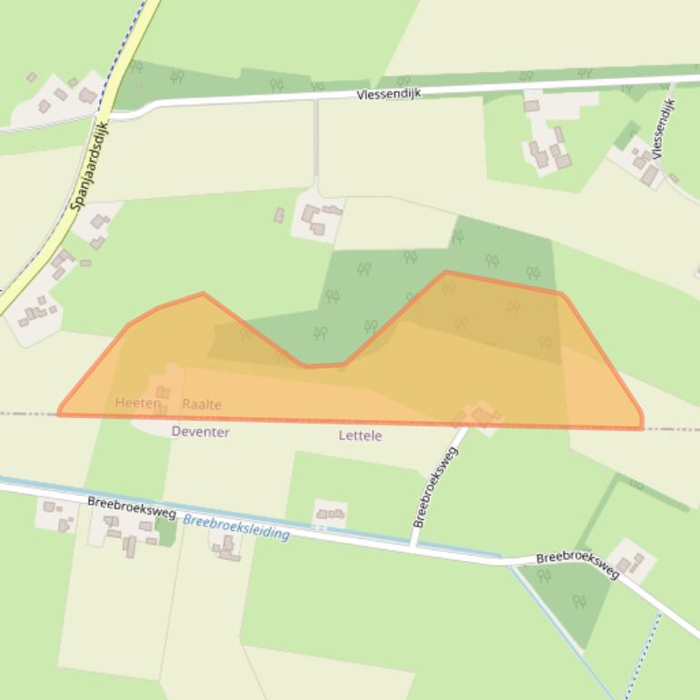 Kaart van postcodegebied 8111NJ.
