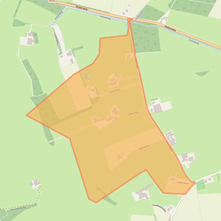 Kaart van postcodegebied 8111NK.