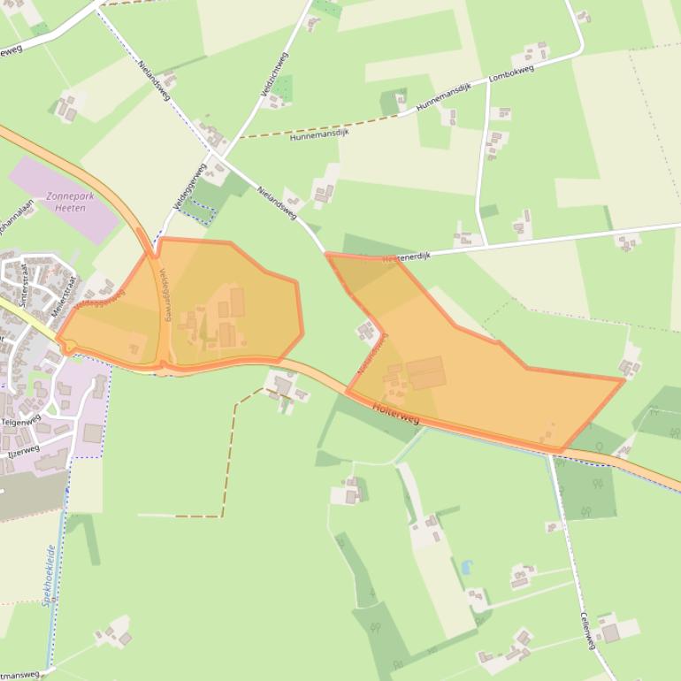Kaart van postcodegebied 8111NP.