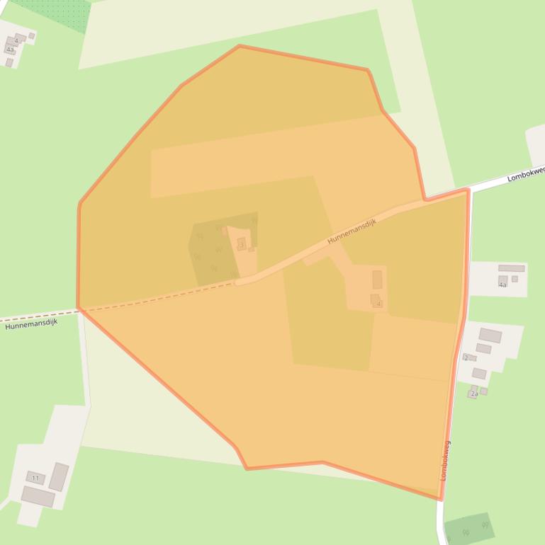 Kaart van postcodegebied 8111NS.