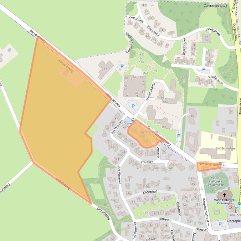 Kaart van postcodegebied 8111PH.