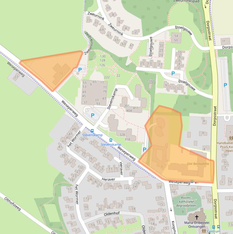 Kaart van postcodegebied 8111PK.