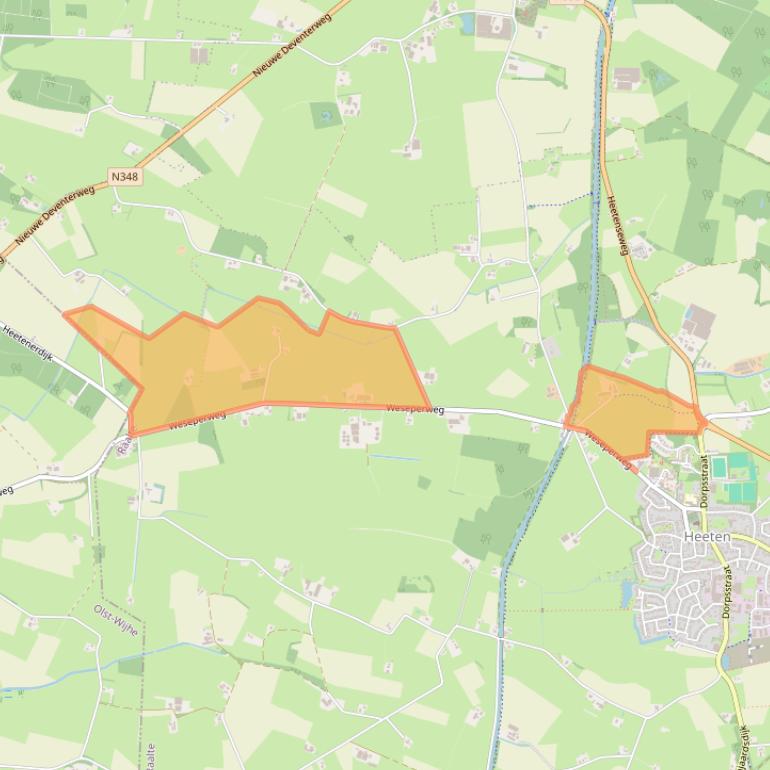 Kaart van postcodegebied 8111PL.