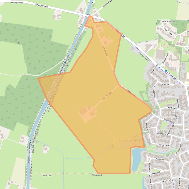 Kaart van postcodegebied 8111PN.