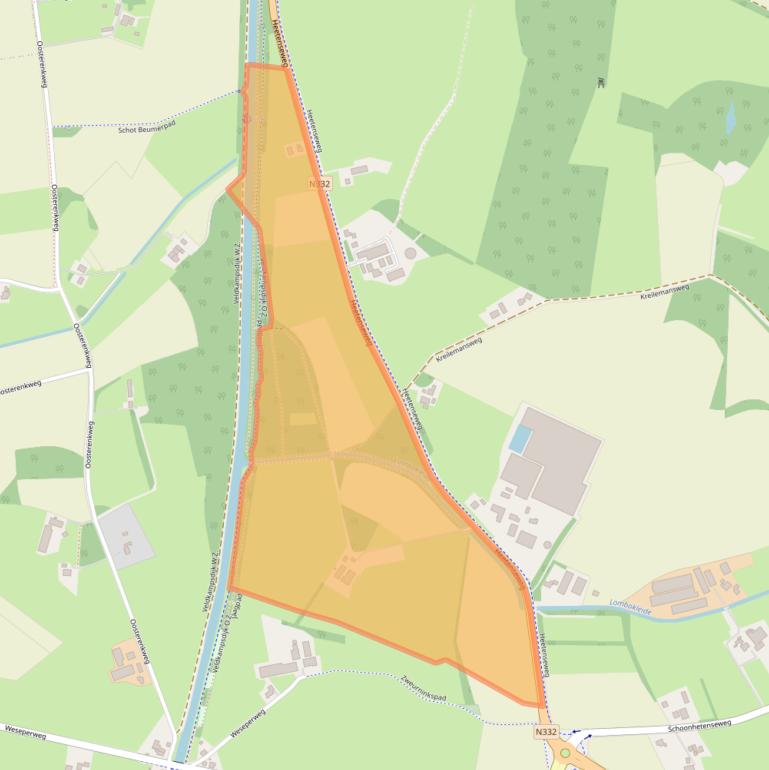 Kaart van postcodegebied 8111PZ.