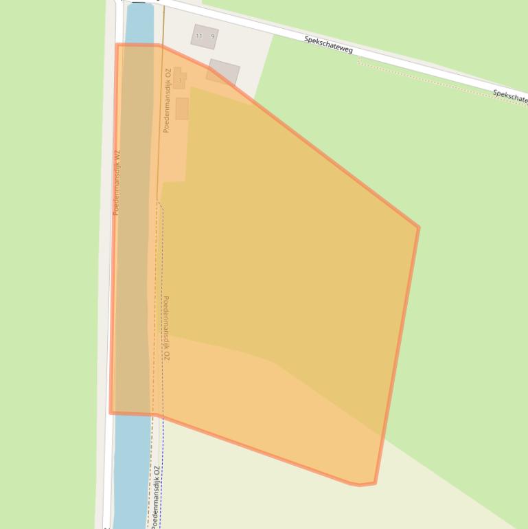 Kaart van postcodegebied 8111RC.