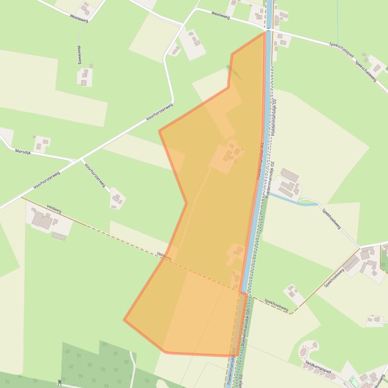 Kaart van postcodegebied 8111RD.