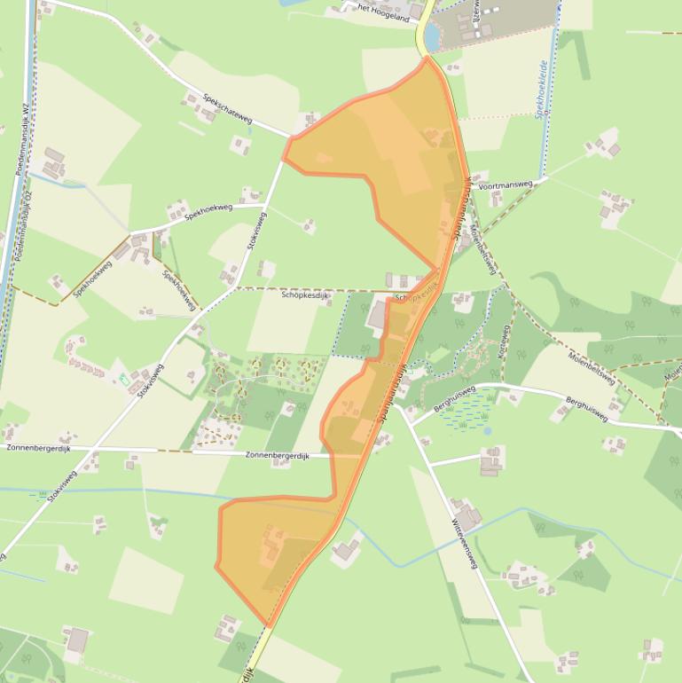 Kaart van postcodegebied 8111RJ.
