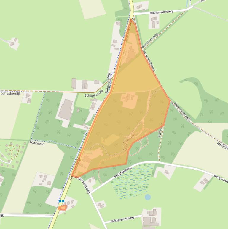 Kaart van postcodegebied 8111RK.