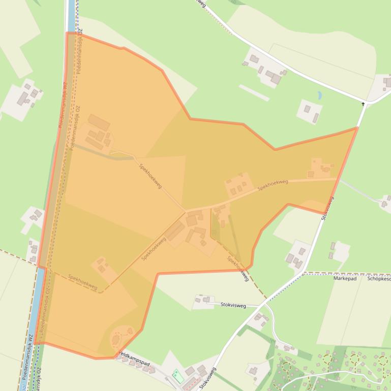 Kaart van postcodegebied 8111RR.