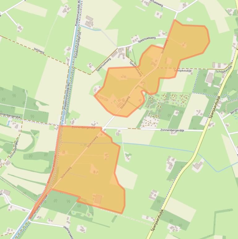Kaart van postcodegebied 8111RS.