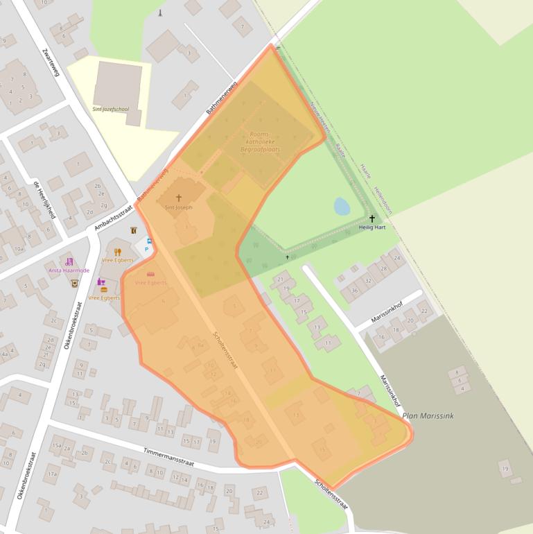 Kaart van postcodegebied 8112AA.