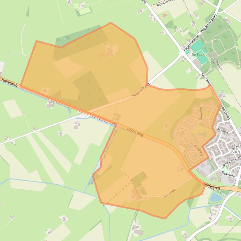 Kaart van postcodegebied 8112AE.