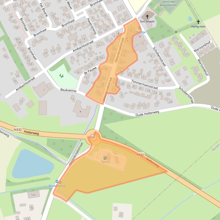Kaart van postcodegebied 8112AK.