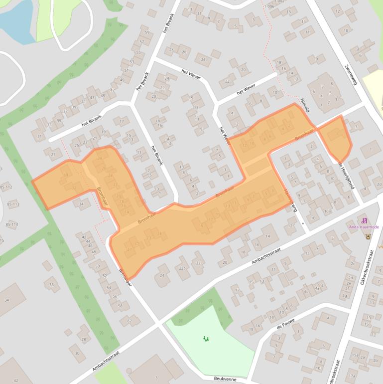 Kaart van postcodegebied 8112AL.