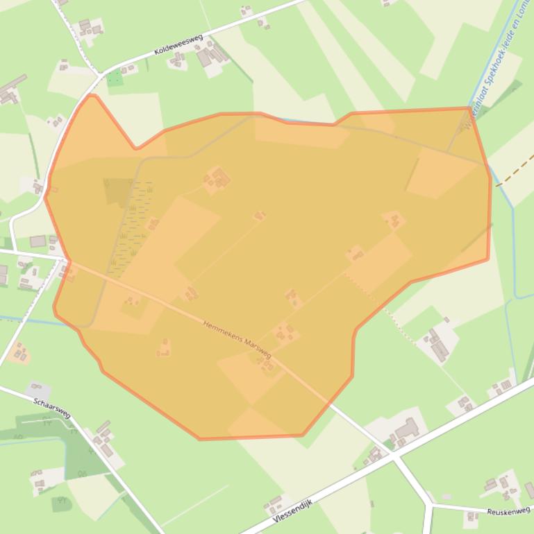 Kaart van postcodegebied 8112PG.