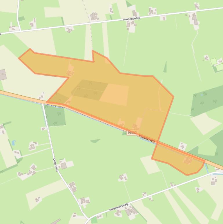 Kaart van postcodegebied 8112PH.