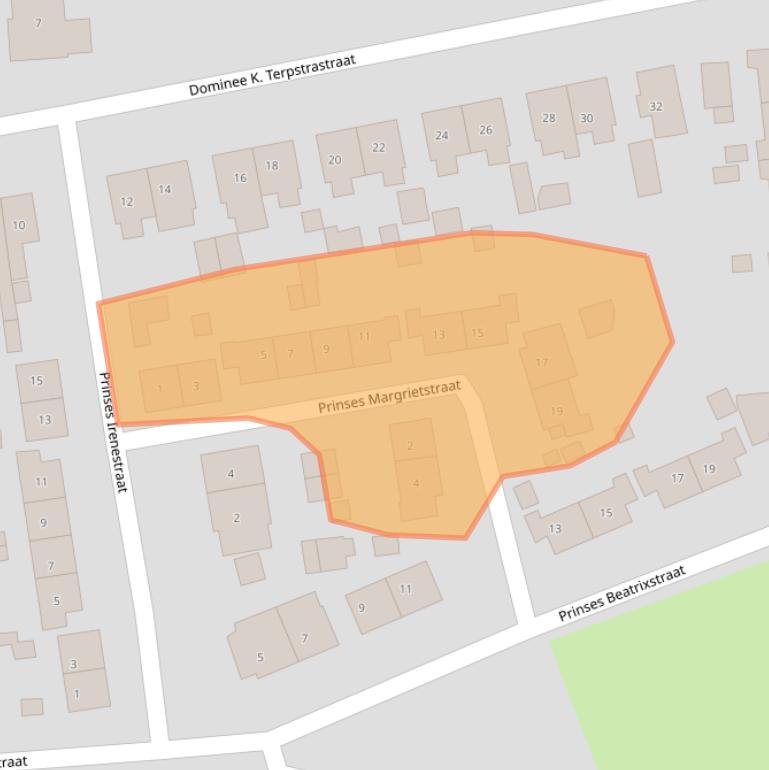 Kaart van postcodegebied 8121AV.