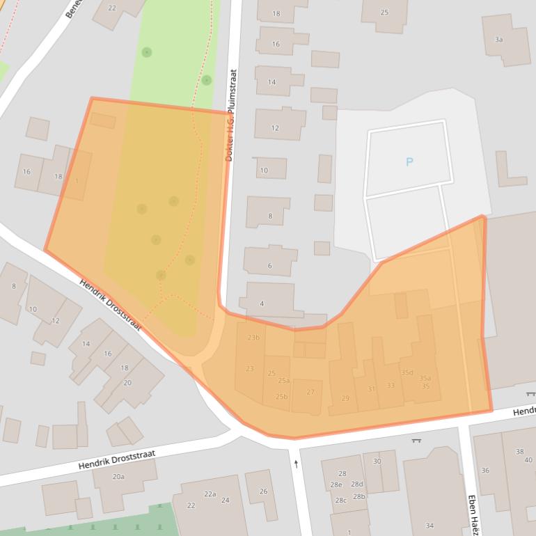 Kaart van postcodegebied 8121BE.