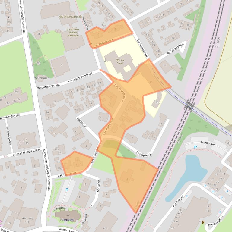 Kaart van postcodegebied 8121BN.