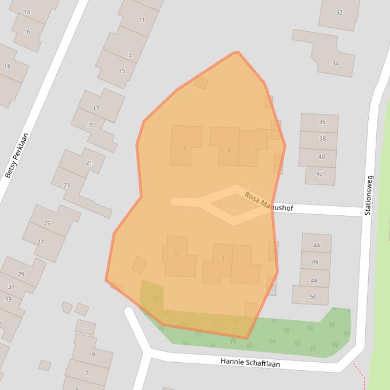 Kaart van postcodegebied 8121CC.