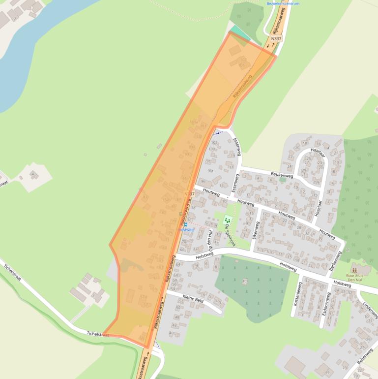 Kaart van postcodegebied 8121ED.