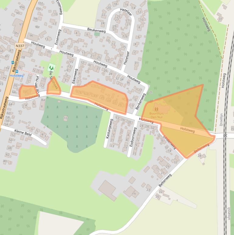 Kaart van postcodegebied 8121EJ.