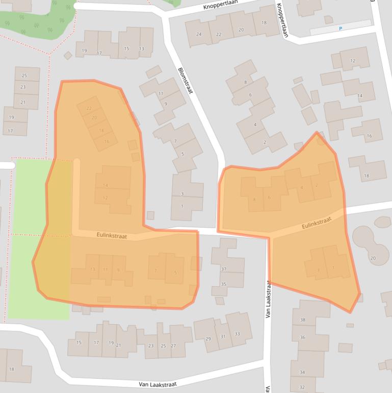 Kaart van postcodegebied 8121HC.