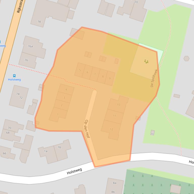 Kaart van postcodegebied 8121MA.